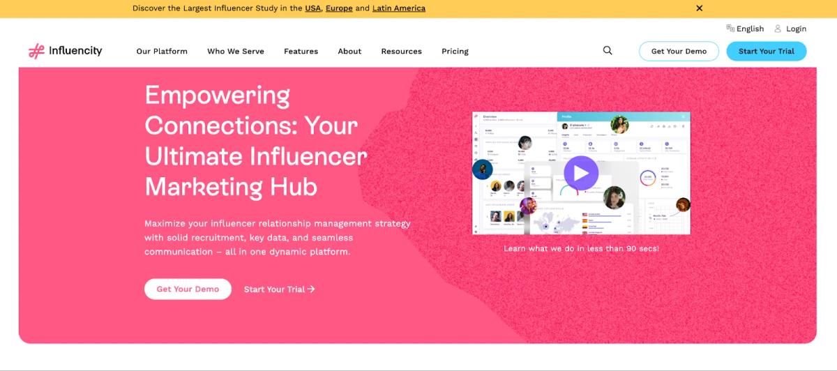 Influencity platform overview