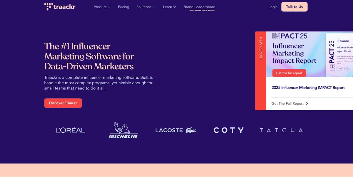 Traackr influencer marketing platform