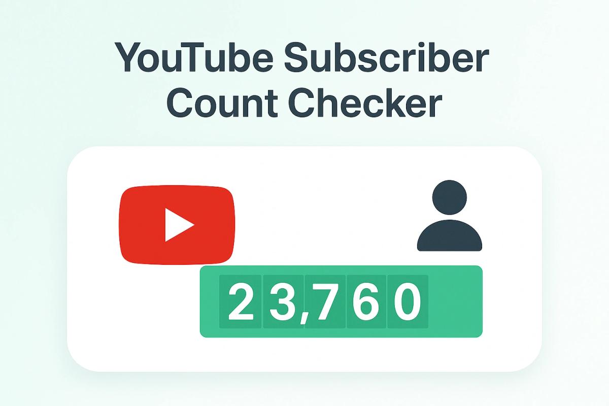 YouTube Subscriber Count Checker