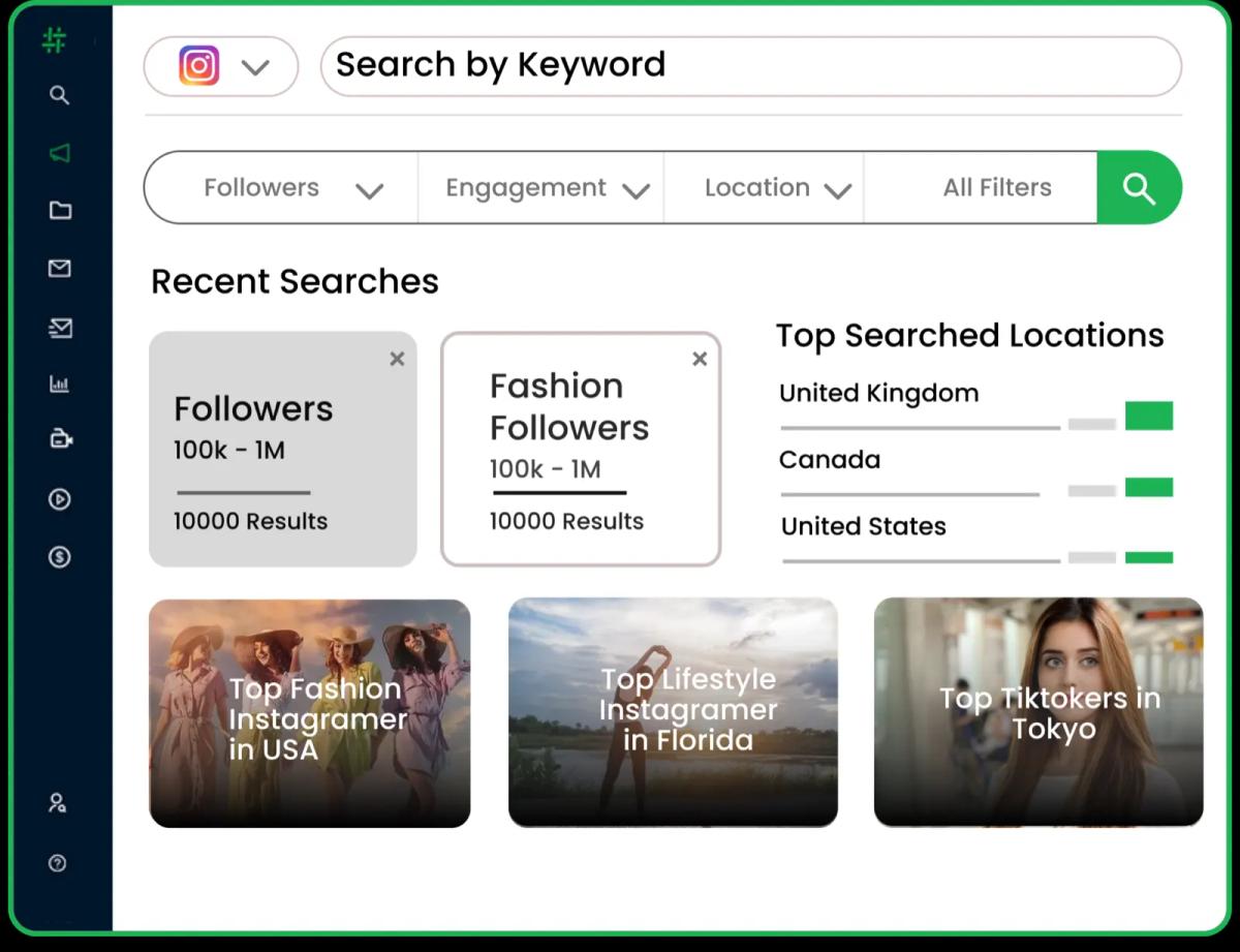 Influencer search: Discover the perfect influencers for your campaigns