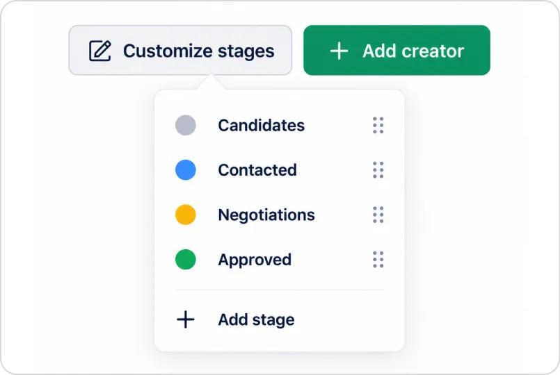 Customising the pipeline stages of a project