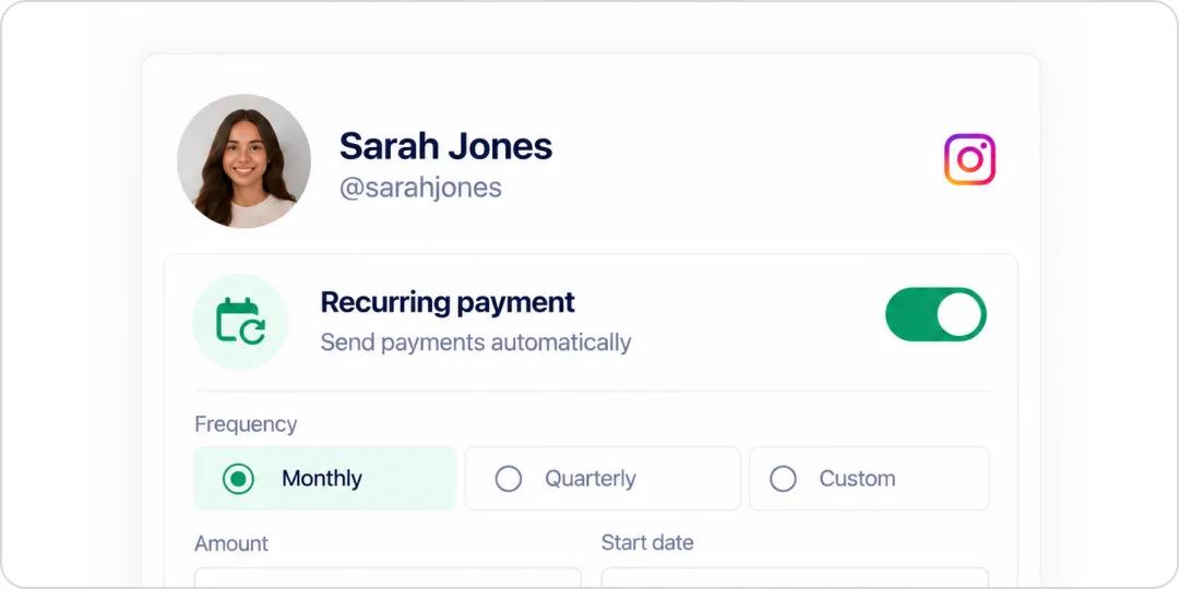 A payments list with paid, owed, and scheduled payments and their invoices