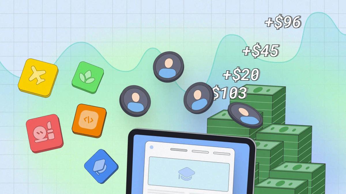 Promotional banner for Heepsy’s Affiliate Program featuring the headline ‘Join Heepsy’s Affiliate Program,’ with a subheading ‘Earn 20%+ Commission on Every Referral,’ set against a branded background with Heepsy logo and graphical accents.