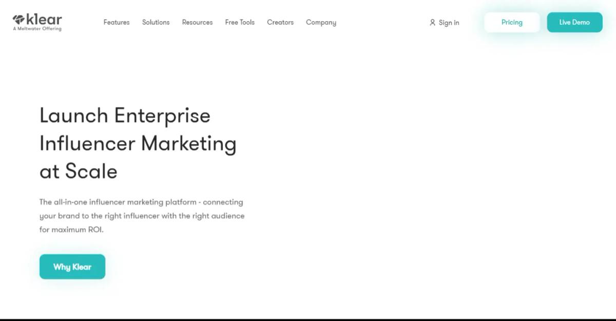 Klear influencer marketing platform overview